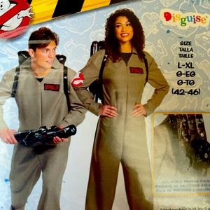 Ghostbusters Adult costume with inflatable proton and blaster!
